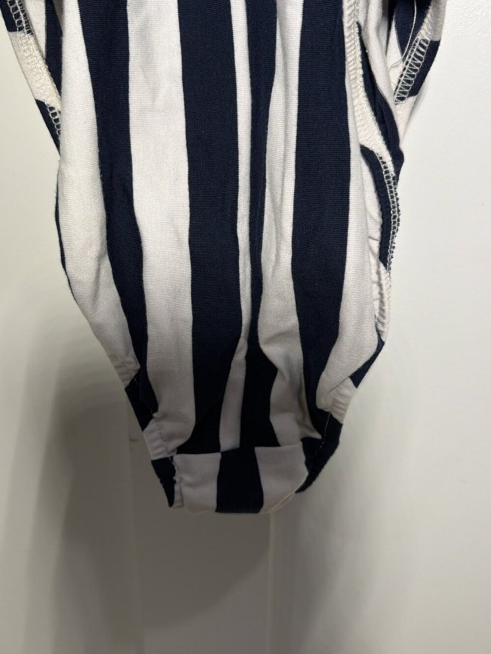 Vintage Le Cove NWT Womens One Piece Swimsuit Size 14 Nautical Stripe Anchor 90s - Picture 9 of 11